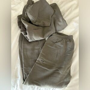 Dark Grey Panagai sweatsuit Set size small